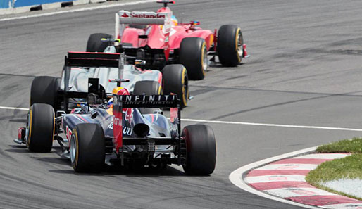 Fernando Alonso führte in Kanada bis kurz vor Schluss vor Lewis Hamilton und Sebastian Vettel