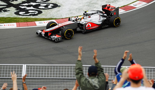 Lewis Hamilton fuhr beim Training in Kanada am Freitag zweimal die Bestzeit