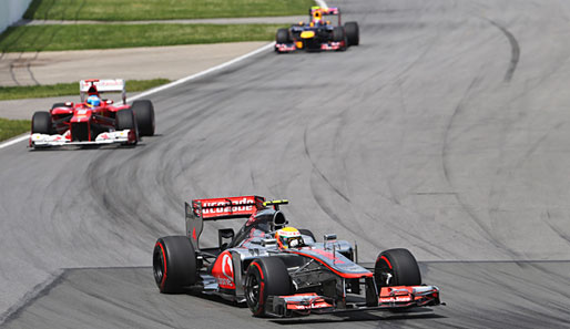 Lewis Hamilton hat den Sieg in Montreal in den letzten Runden gesichert