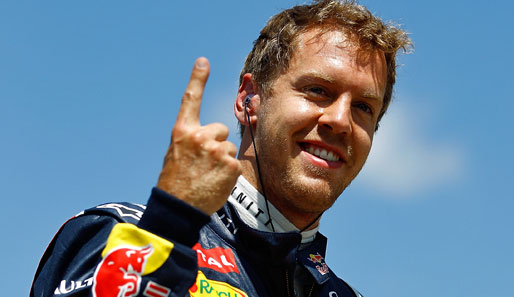Nummer eins! Sebastian Vettel geht als großer Favorit ins Rennen am Sonntag