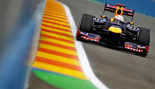 Sebastian Vettel hat die letzten beiden Rennen in Valencia im Red Bull gewonnen
