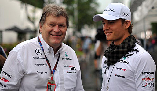 Ex-Motorsportchef Norbert Haug mit Mercedes-Pilot Nico Rosberg