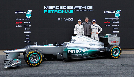 Die Präsentation des Mercedes AMG Petronas F1 W03 im Februar 2012