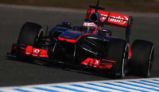 Jenson Button fuhr am ersten Testtag der Saison im neuen McLaren die Bestzeit