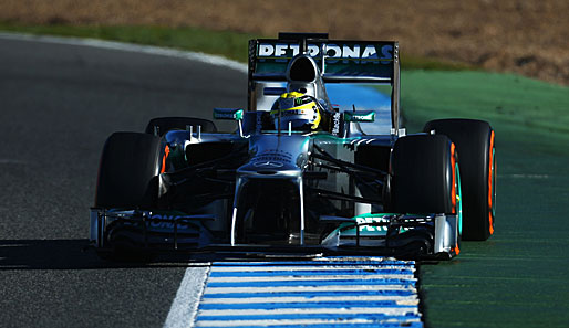 Nico Rosberg fuhr nach Getriebeproblemen die Bestzeit beim Test-Auftakt in Barcelona