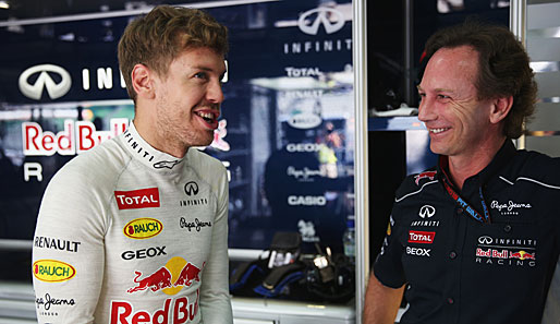 Christian Horner (r.) hat das Verhalten von Sebastian Vettel gerechtfertigt