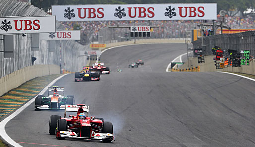 Die Rennstrecke von Interlagos muss dringend renoviert werden - 2012 gewann Jenson Button