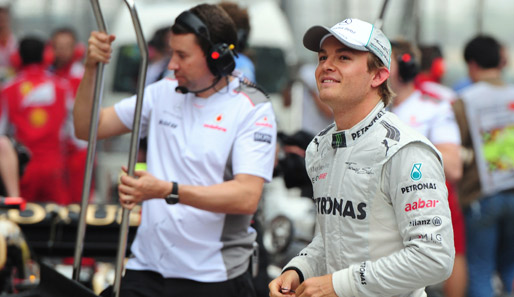 Nico Rosberg schnappte sich 2012 in Shanghai die Pole Position
