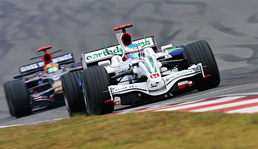 Jenson Button fuhr 2008 für das Honda-Racing-Team - anschließend zog sich Honda zurück