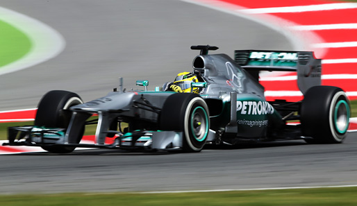 Nico Rosberg startet im Mercedes zum zweiten Mal in Folge von der Pole Position