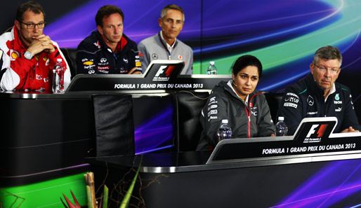 Den Platz auf der Formel-1-Pressekonferenz ließ Paul Hembery auf Weisung eines Anwalts leer