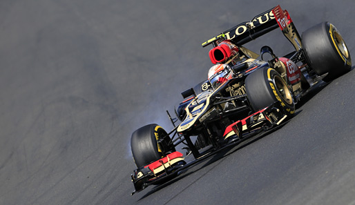 Romain Grosjean sicherte Lotus überraschend die Bestzeit im letzten Training vor dem Qualifying