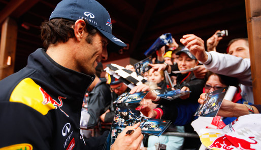 Holte in der Eifel 2011 die Pole im Red Bull: Mark Webber, der seine letzte F-1-Saison fährt