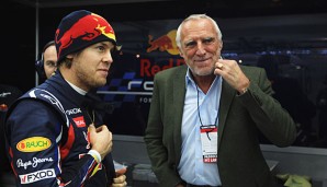 Dietrich Mateschitz im Plausch mit Sebastian Vettel