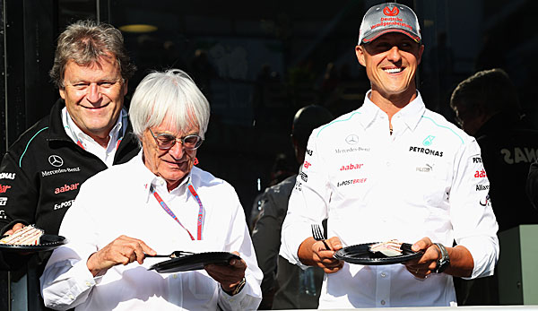 Michael Schumacher und Bernie Ecclestone schienen sich immer besonders gut zu verstehen