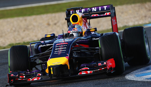 Beim ersten Wintertest in Jerez war Sebastian Vettel hinter den Erwartungen zurückgeblieben.