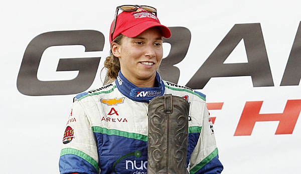 Die Schweizerin Simona de Silvestro fuhr bereits bei der IndyCar-Serie mit