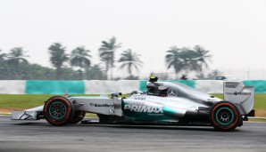 Nico Rosberg war bei der Generalprobe fürs Qualifying in Sepang nicht zu stoppen