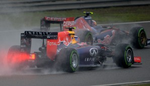 Daniel Ricciardo (vorne) bildet diese Saison mit Sebastian Vettel das Fahrerduo bei Red Bull