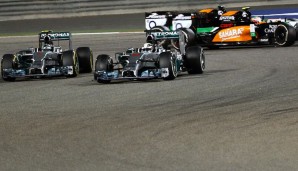 Ein Duell für die Ewigkeit? Nico Rosberg und Lewis Hamilton haben freie Fahrt im Mercedes