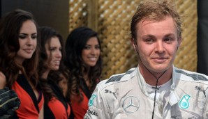 Nico Rosberg hatte bei seinem Weg zum Podium in Montreal zu Recht gute Laune