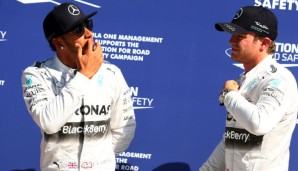 Lewis Hamilton und Nico Rosberg belegen in Italien wieder die erste Startreihe