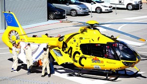 Nach seinem Unfall wurde Fernando Alonso mit dem Helikopter abtransportiert