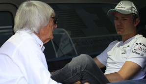 Formel-1-Chef Ecclestone macht kein Hehl daraus, kein Nico Rosberg-Fan zu sein