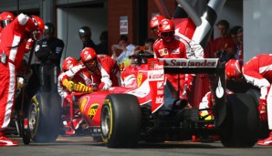 Zu wenig: Sebastian Vettel stoppte in Belgien ein einziges Mal zum Reifenwechsel