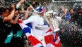 Siegesrausch pur. Lewis Hamilton feierte in Austin seine dritte Fahrer-WM in der Formel 1