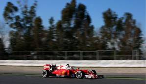 Sebastian Vettel dreht heute 63 Runden auf dem Circuit de Catalunya