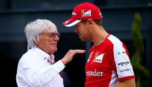 Bernie Ecclestone sieht Sebastian Vettel und Ferari nicht in der Lage um den Titel zu kämpfen