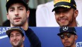 Zwei Tage, zwei Bilder, zwei Gesichtsausdrücke - Daniel Ricciardo und Lewis Hamilton in Monaco