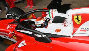Kimi Räikkönen testete das neue Halo-System bereits im März