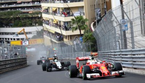 Sebastian Vettel fuhr in Monaco nur zu Beginn des Rennens vor Sergio Perez her