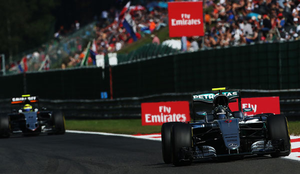 Nico Rosberg kam im Abschlusstraining von Spa-Francorchamps nicht über Platz 7 hinaus