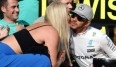 Lewis Hamilton bekam für seinen Sieg in Austin ein Küsschen von Lindsey Vonn - platonisch