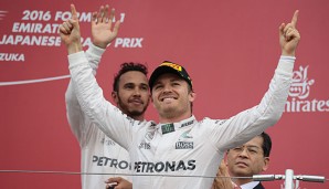 Nico Rosberg hatte in Japan erneut die Überhand vor Lewis Hamilton