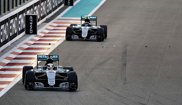 Hamilton hatte beim GP von Abu Dhabi seinen Teamkollegen Rosberg ausgebremst