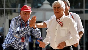 Bernie Ecclestone (r.) möglicherweise bald wieder im F1-Geschäft