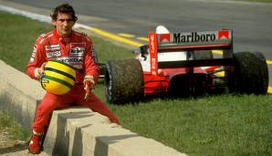 Platz 3: Ayrton Senna - 65 Poles (161 GP-Starts)