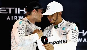 Nico Rosberg (l.) und Lewis Hamilton