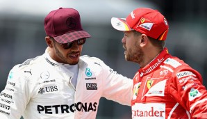 Sebastian Vettel und Lewis Hamiltonb gerieten in Aserbaidschan aneinander