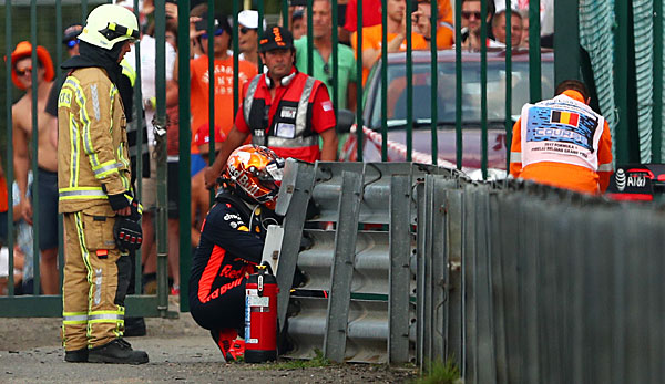Max Verstappen fiel früh im Rennen aus - und war entsprechend enttäuscht