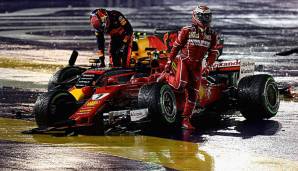 Max Verstappen und Kimi Räikkönen crashten in Singapur