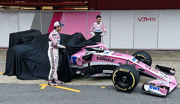Force India präsentierte kurz vor Testbeginn sein neues Auto.