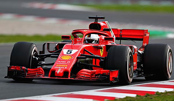 Ferrari-Pilot Sebastian Vettel hat einen Streckenrekord bei Testfahrten in Spanien aufgestellt.