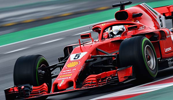 Formel-1-Tests: Sebastian Vettel mit Fleißarbeit am Vormittag.