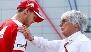 Bernie Ecclestone stärkt Sebastian Vettel den Rücken.