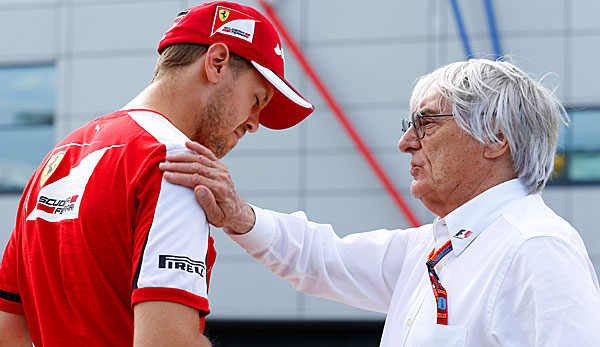 Bernie Ecclestone rät Vettel bei Ferrari nicht zu verlängern.